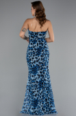Robe de Soirée Longue Bleu ABU5170