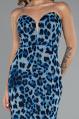 Robe de Soirée Longue Bleu ABU5170