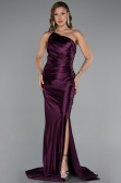 Robe de Soirée Longue Couleur Cerise ABU5022