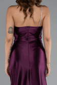 Robe de Soirée Longue Couleur Cerise ABU5022