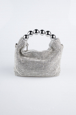 Sac de Soirée Luxe Swarovski Argent MN980