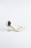 Stiletto Cuir Verni Or ABR1055