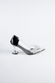 Stiletto Cuir Verni Noir ABR1055