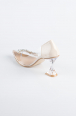 Stiletto Cuir Verni Vison ABR1055