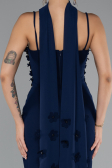 Robe de Soirée Longue Bleu Marine ABU5181