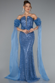 Robe de Soirée Longue Indigo ABU5100