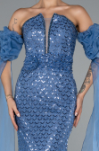 Robe de Soirée Longue Indigo ABU5100