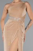 Robe de Soirée Longue Or ABU4599
