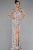 Robe de Soirée Longue Beige ABU5185