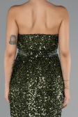 Robe de Soirée Longue Kaki ABU5185