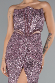 Robe de Soirée Longue Poudre ABU5185