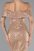 Robe de Soirée Longue Or ABU5186