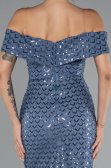 Robe de Soirée Longue Indigo ABU5186