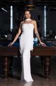 Robe de Soirée Longue Blanc ABU5181