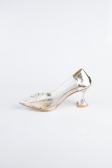 Stiletto Cuir Verni Or ABR1055