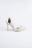 Chaussure Cuir Verni Or AB1150