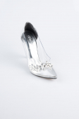 Chaussure Cuir Verni Argent AB1150