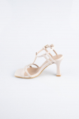 Chaussure de soirée Cuir Beige AB1153