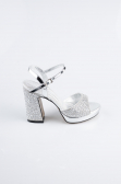 Chaussure de soirée Perlé Argent AB1154