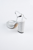 Chaussure de soirée Perlé Argent AB1154