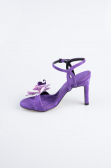 Chaussure de soirée Couleur daim Violet ABN1151