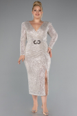 Robe De Invitation Grande Taille Midi Vison ABK1956