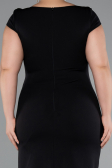 Robe De Fête Grande Taille Midi Noir ABK2340