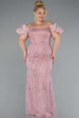 Robe De Fiançailles Grande Taille Perlé Longue Poudre ABU4788