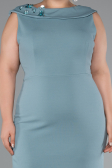 Robe De Fête Grande Taille Midi Menthe ABK2422
