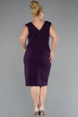 Robe De Fête Grande Taille Midi Violet ABK2422
