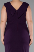 Robe De Fête Grande Taille Midi Violet ABK2422