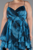 Robe de Soirée Grande Taille Longue Vert Pétrole ABU5211