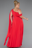 Robe Grande Taille Longue Mousseline Fleur de Grenade ABU5194