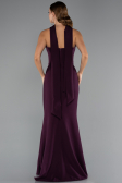 Robe de Soirée Longue Couleur Cerise ABU5216