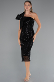 Tenue de Soirée Midi Perlé Noir ABK2424
