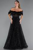 Robe de Soirée Longue Noir ABU5226