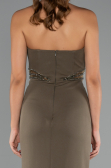 Robe de Soirée Longue Kaki ABU5227