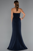 Robe de Soirée Longue Bleu Marine ABU5227