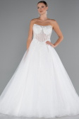 Robes de Mariage Longue Blanc ABG153