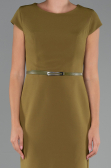 Robe de Cérémonie Midi Pistache vert ABK2428