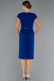 Robe de Cérémonie Midi Bleu Saxe ABK2428