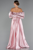 Robe de Soirée Longue Perlé Poudre ABU5234