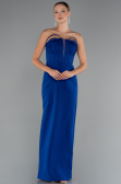 Tenue de Soirée Longue Bleu Saxe ABU5235