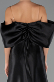 Robe de Soirée Longue Perlé Noir ABU5234