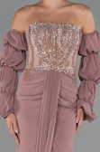 Robe de Soirée Longue Mousseline Pelure D'oignon ABU5241