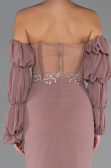 Robe de Soirée Longue Mousseline Pelure D'oignon ABU5241