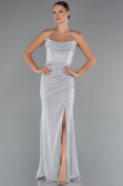Robe de Soirée Longue Gris ABU5245