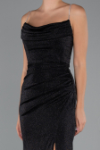 Robe de Soirée Longue Noir ABU5245