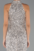 Robe de Soirée Longue Beige ABU5247