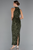 Robe de Soirée Longue Kaki ABU5247
